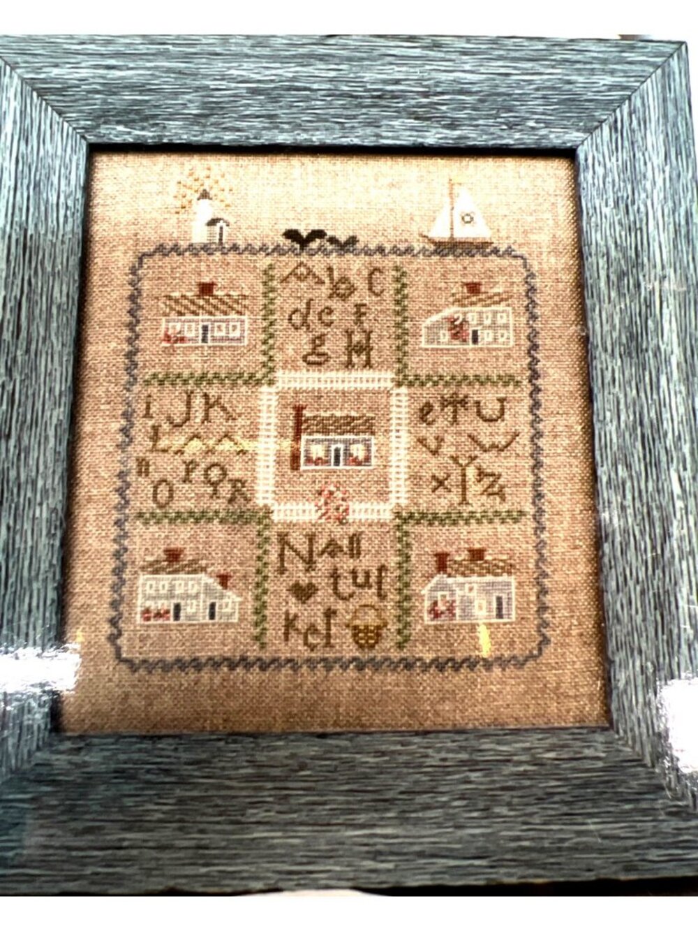Nantucket Sampler Cross-Stitch Pattern By Brightneedle Charted Designs